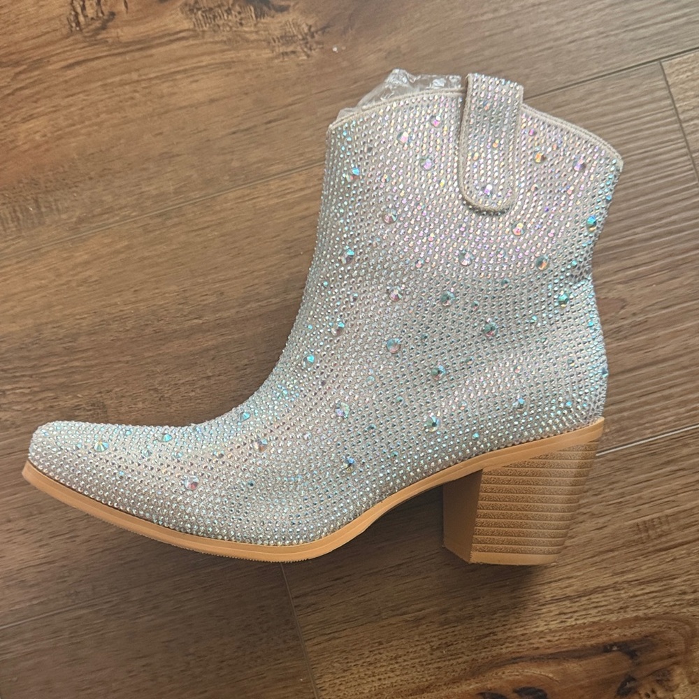 Women's Rhinestone Ankle Boots